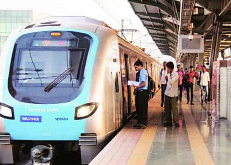 Another metro train for the Colaba-Bandre-Sipaz Metro 3 route entered Mumbai within a month