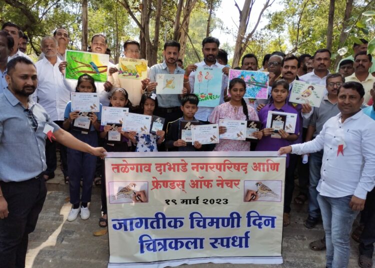 The biggest painting competition ever held in Maval was filled with great enthusiasm